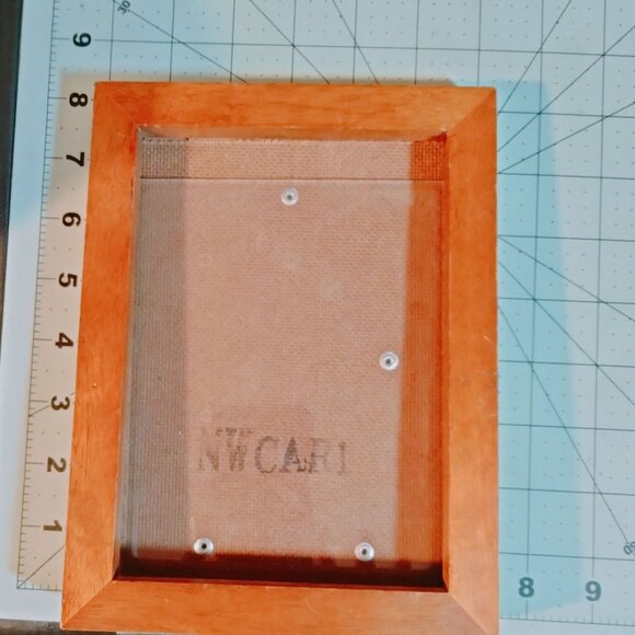 Wooden Picture Frame Glass 5x7 Photos Tabletop Wall Hanging - Picture 1 of 4